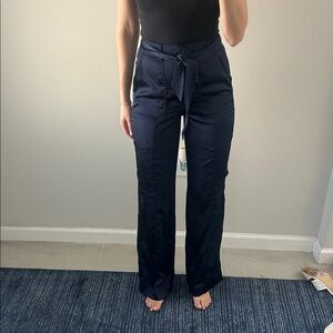 White House Black Market Dark Blue Wide Leg Pants